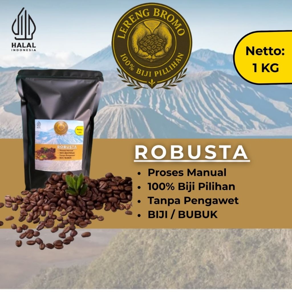

Kopi Bubuk Robusta 1 kg murah