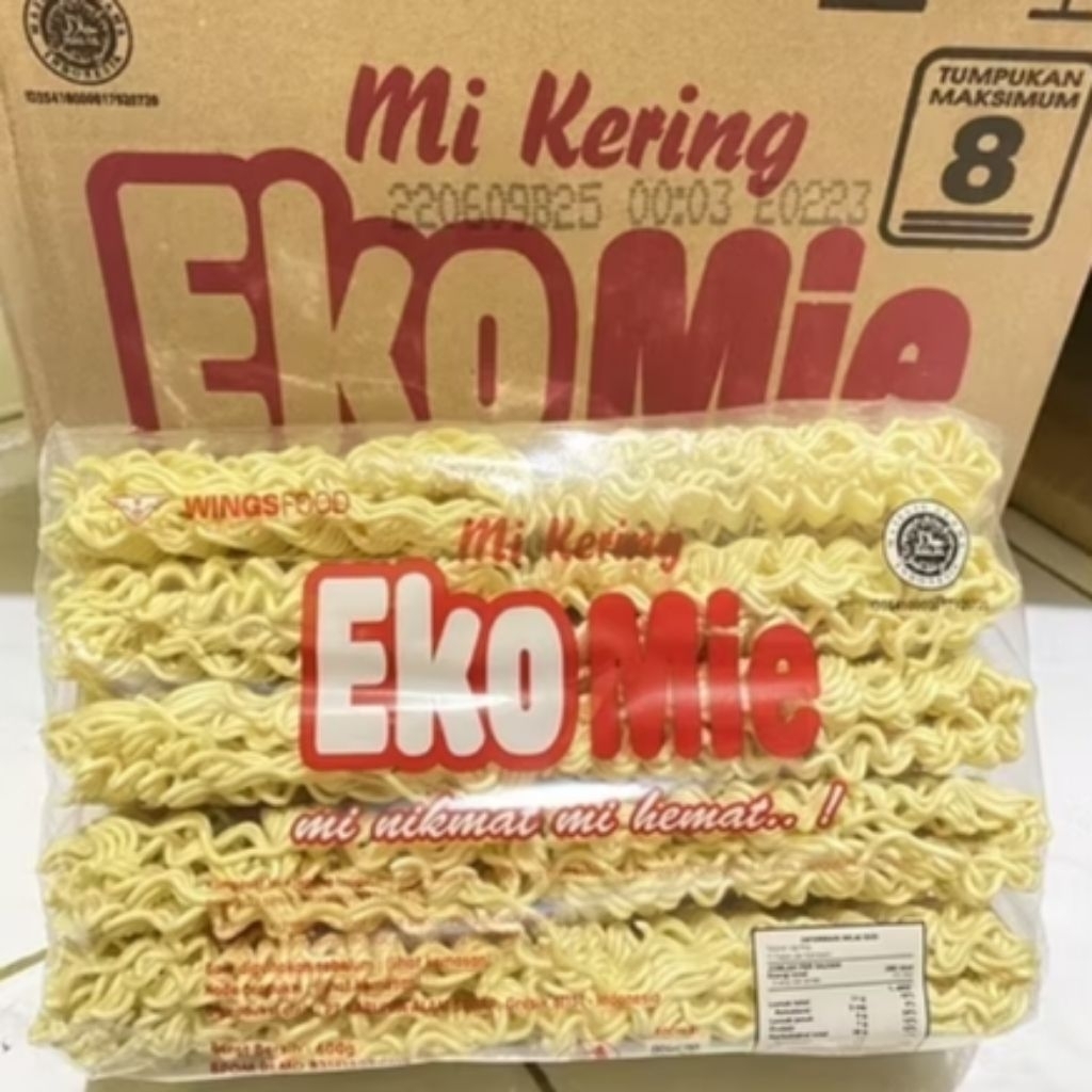 

Eko mie Mie Kering 600 gram|| Isi 10