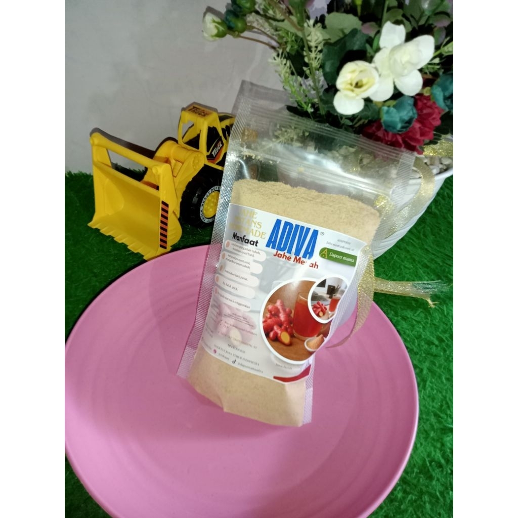 

serbuk minuman jahe ADIVA 2 in 1.jahe merah rendah gula.