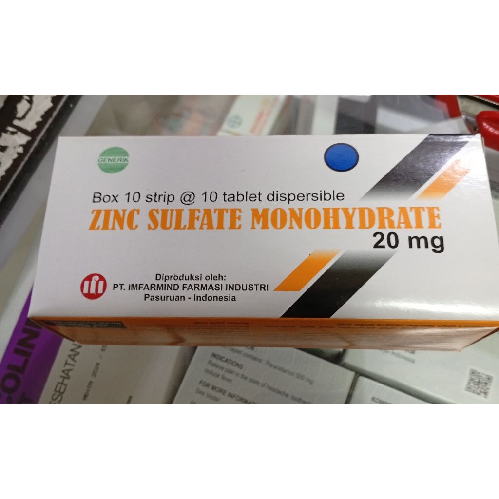 zinc vitamin 100 tablet box