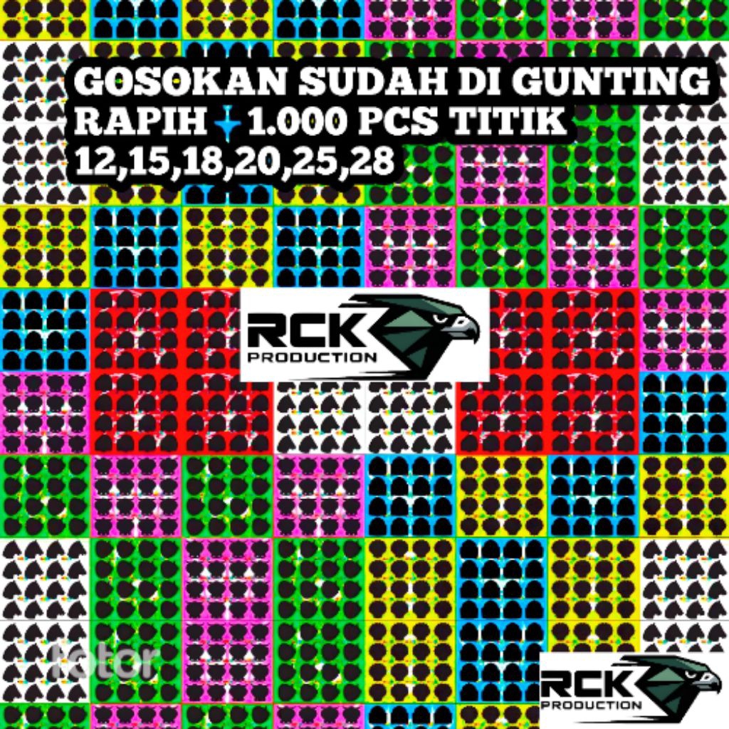 1000 pcs kupon mainan gosokan bom tengkorak titik 15 , 16 ,18 ,20 berhadiah sudah di gunting rapih /