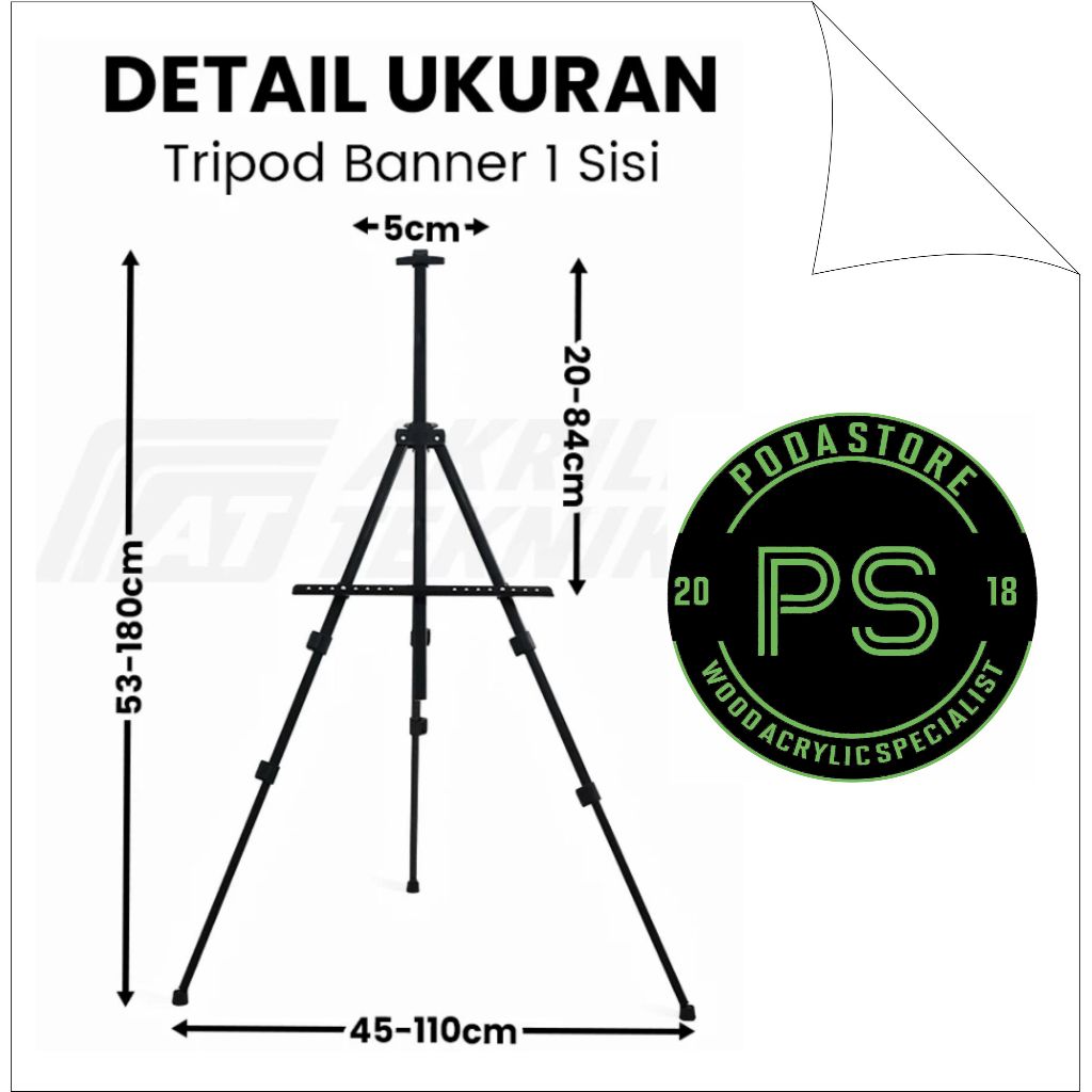 

Tripod banner 1 sisi