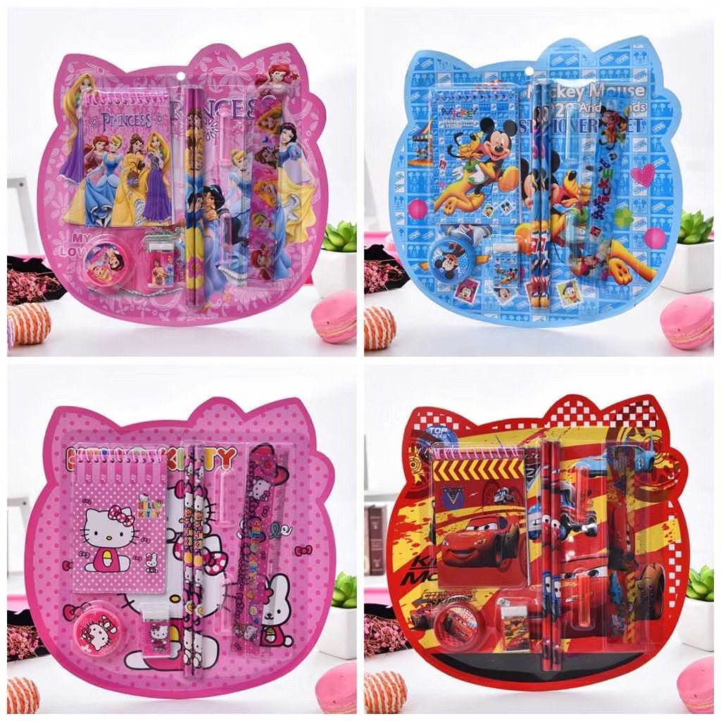 

Stationary Set Karakter Kartun / Set Alat Tulis 8 In 1 / Set Alat Tulis Kartun Lucu / Stationery Set 8 In 1 Lucu
