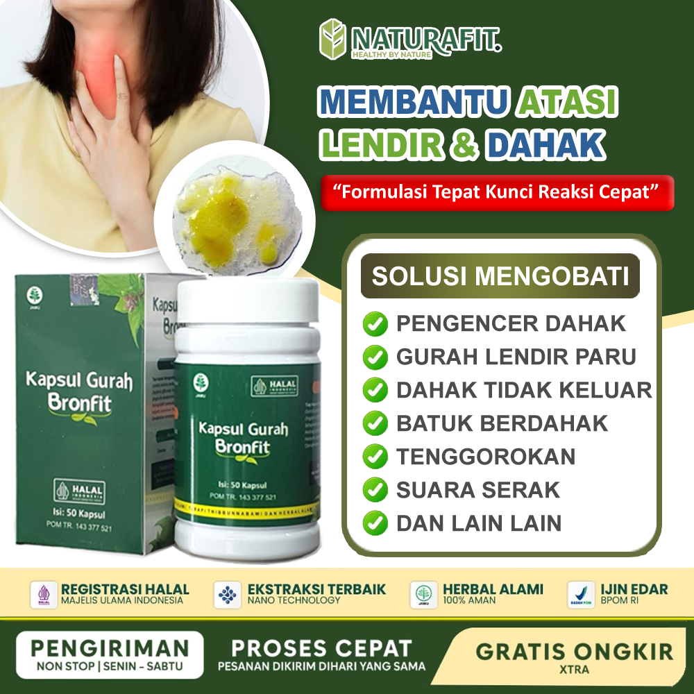 Obat Pengencer Dahak Dan Lendir Paling Ampuh Gurah Tenggorokan Gatal Dan Batuk Dengan Bronfit Natura
