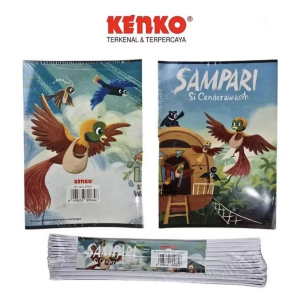 

1 Pack Kenko Buku tulis Boxy / Buku tulis sampari BT 1825-36SPR - isi 10 Buku