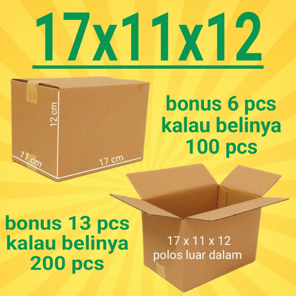 

Kardus Packing Ukuran 17x11x12