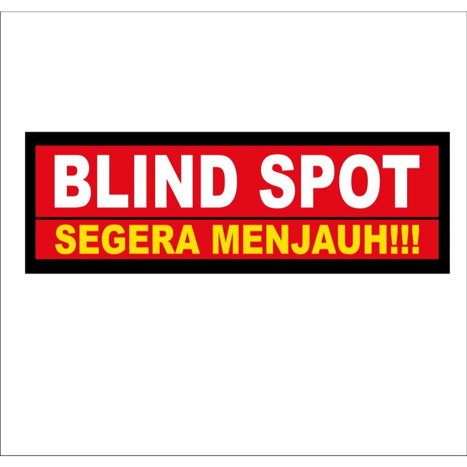 

SIGN STIKER VINYL BLIND SPOT/JAGA JARAK MOBIL GRAND MAX/ PICK UP DLL 30 X 10 CM - SIAP KIRIM