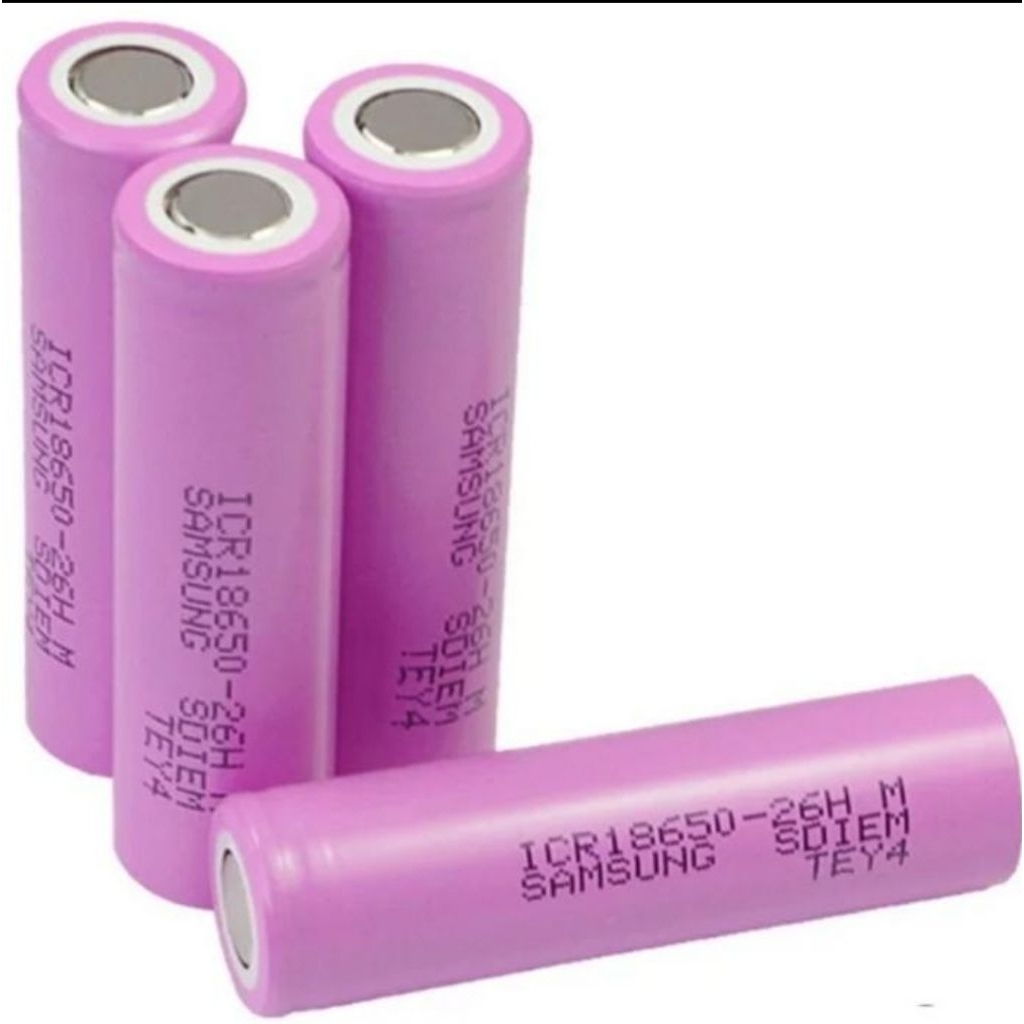 Samsung 2600mah 26f daya asli baterai lithium SDI battery icr 18650