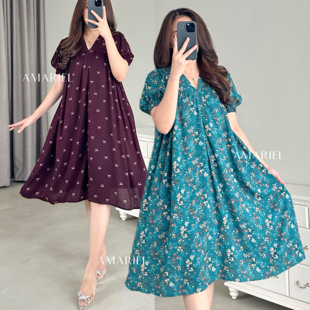 Amariel Ellie Dress Daster Nyaman Bumil Busui Friendly