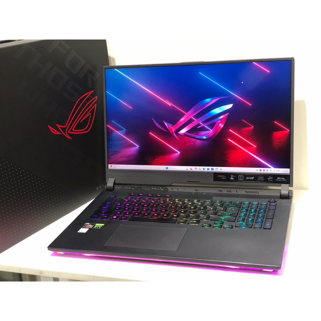 Asus Rog Strix G17 G713RM Ryzen 7-6800H Ram 16GB VGA RTX 3060 6Gb LED 365hz