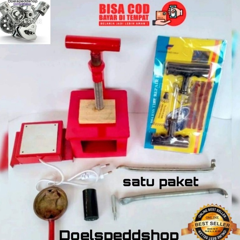 KODE I59Q Paling Murah Alat Tambal Ban Listrik tambal Ban bakar Tambal ban 2 in 1 Bisa bakar bisa Li