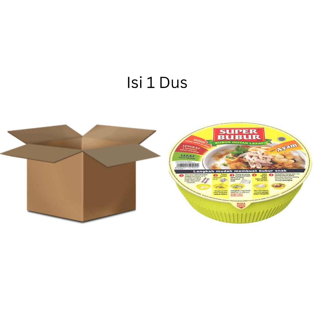 

Super Bubur Instan Rasa Ayam Cup 64g – Sarapan Praktis Bergizi