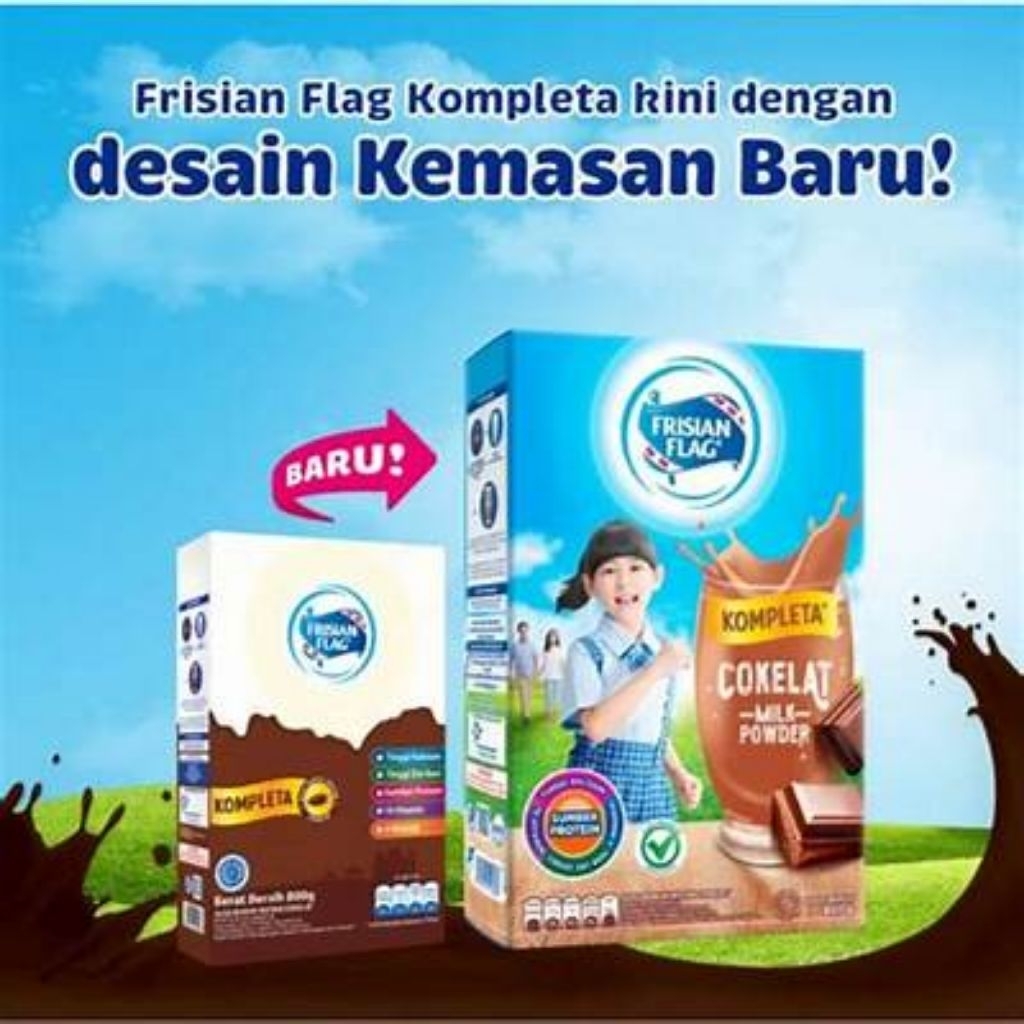 

Frisian Flag Bubuk Kompleta Cokelat Box/Dus 400g