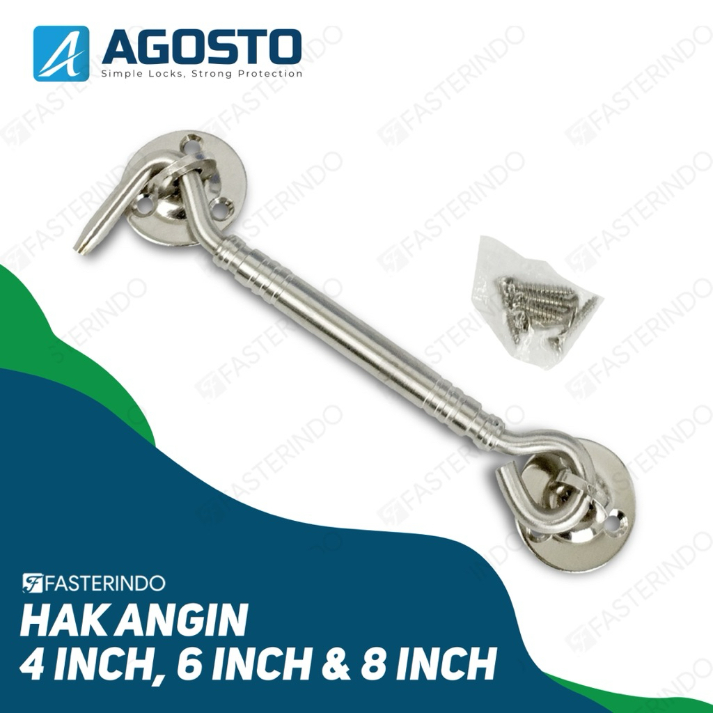 Hak Angin AGOSTO / Pengait Jendela / Hak Angin Penahan Jendela