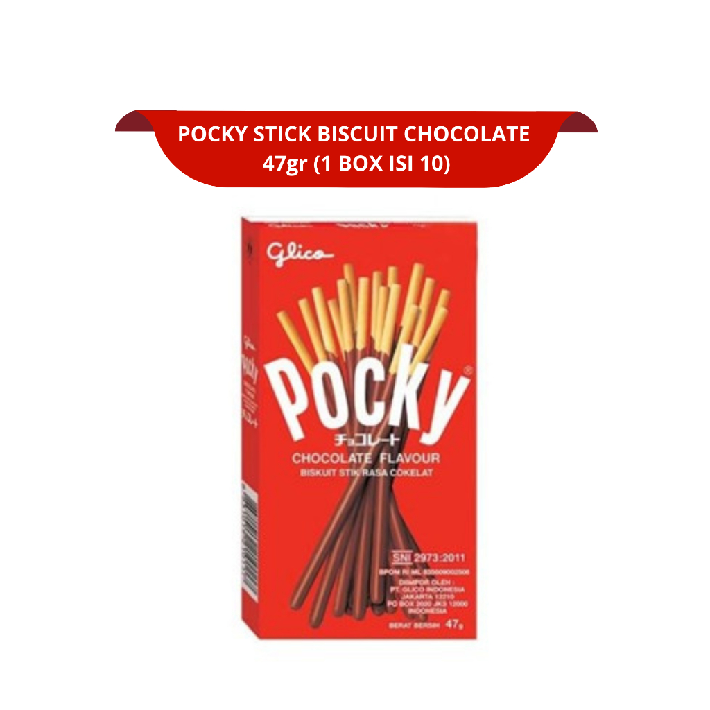 

[1 PACK ISI 10] POCKY GLICO STICK BISCUIT BOX 47gr KEMASAN BESAR