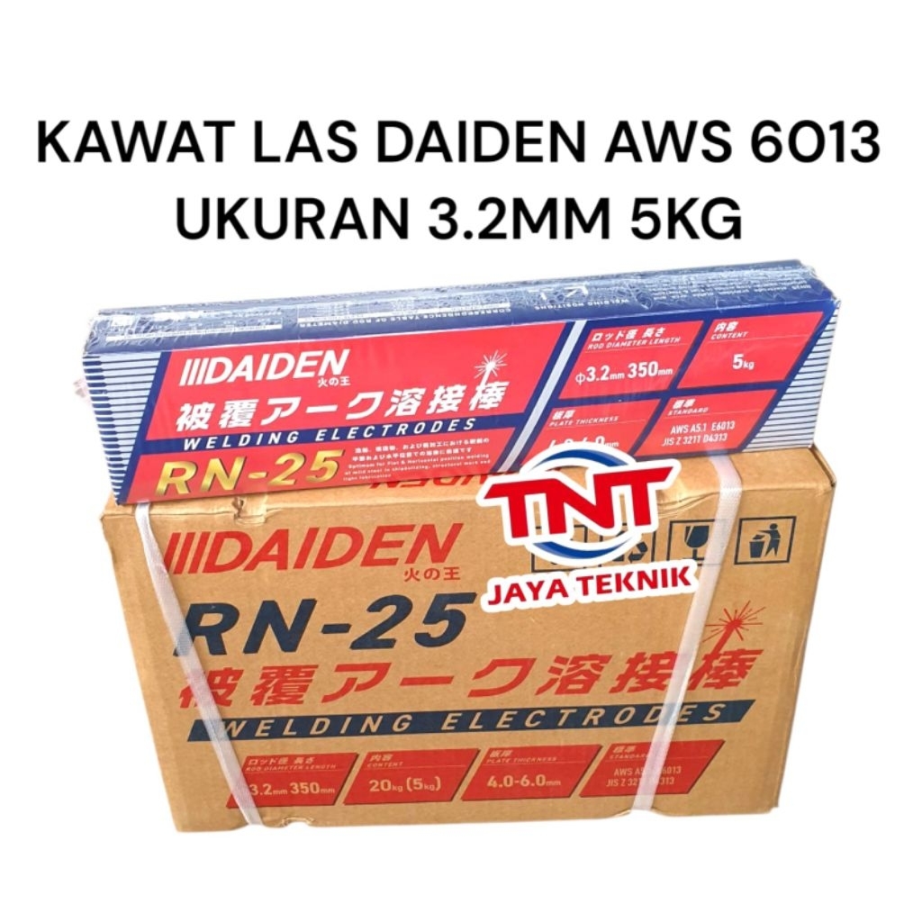 KAWAT LAS BESI DAIDEN RN-25 3.2 MM / KAWAT LAS 3.2MM DAIDEN RN 25