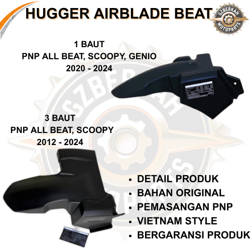 Hugger Airblade BEAT Spakbor Kolong Esp Fi Deluxe