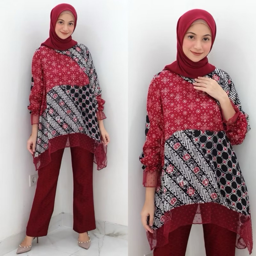 Preloved set Namira batik Sarah the label