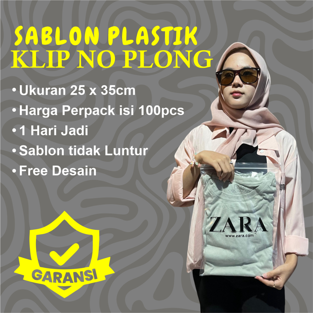 

Plastik Sablon Custom 100 Pcs Klip Polos 25x35 cm FREE DESIGN, Plastik Murah, Plastik Custom, Plastik COD, Plastik Kemeja, Plastik Murah, Plastik Uniqlo, Plastik Zara