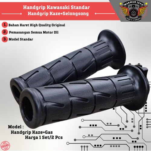 Handgrip Model Sarung Gas Model Handfaat Grip Motor Kawasaki Kaze Plus Selongsong Gas Standar