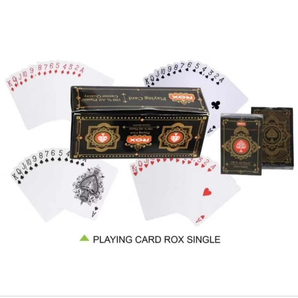 Kartu Remi Plastik Waterproof Casino Quality ROX ORIGINAL Remi.