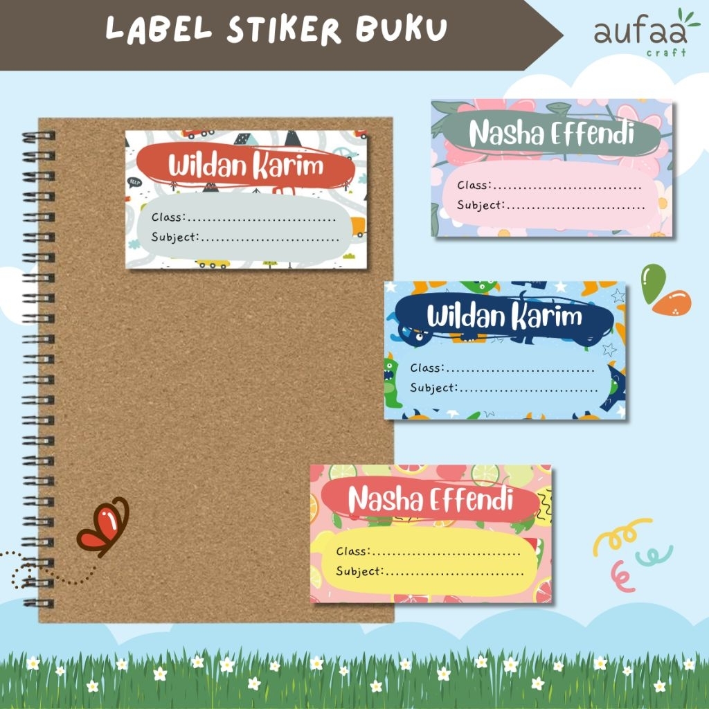 

[isi 20] Label Stiker Buku | Stiker Buku Custom