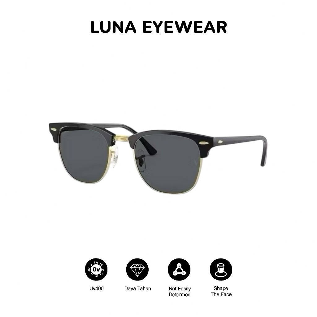 Kacamata Hiam Original Fashion Pria RYB 3016 ,Lensa Kaca Asli Kacamata Cocok Untuk Segala Bentuk Waj