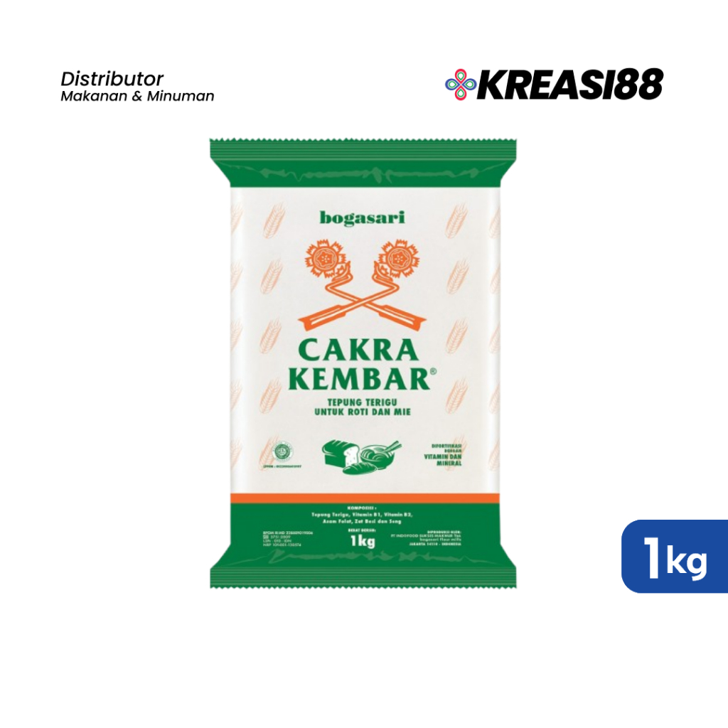 

Tepung Terigu CAKRA KEMBAR EKONOMIS 1 kg