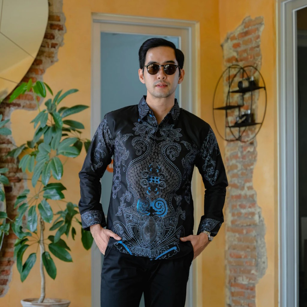 Batij Termurah Lngn Pndk Kmeja Bstik Formal Kondangan Kameja Bathik Kekinian Kemeja Batik Pria Dewas