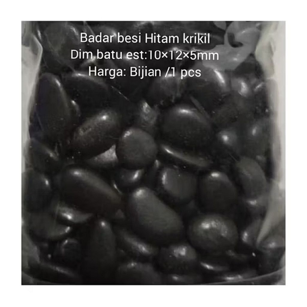 BONGKAHAN BATU BADAR BESI HITAM NATURAL