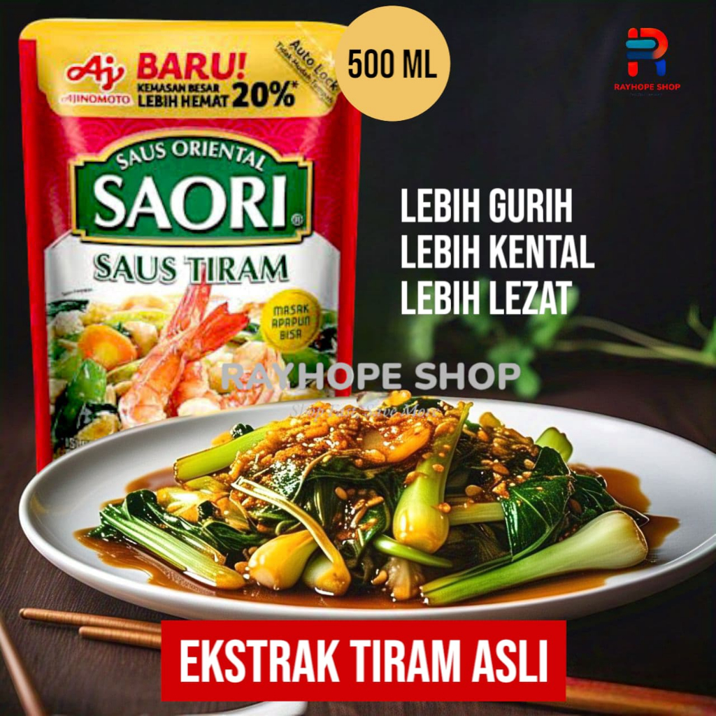 

PROMO Saos Saus Tiram Oyster Sauce Oriental SAORI Jepang 500ml 500 ml Refill Kemasan Isi Ulang Pouch Murah Termurah Usaha Kuliner Bumbu Makanan Masakan Masak Asia Timur Kekinian Viral Horeca Horeka Ide Jualan UMKM Tumis Capcay Seafood Buka Puasa Sahur