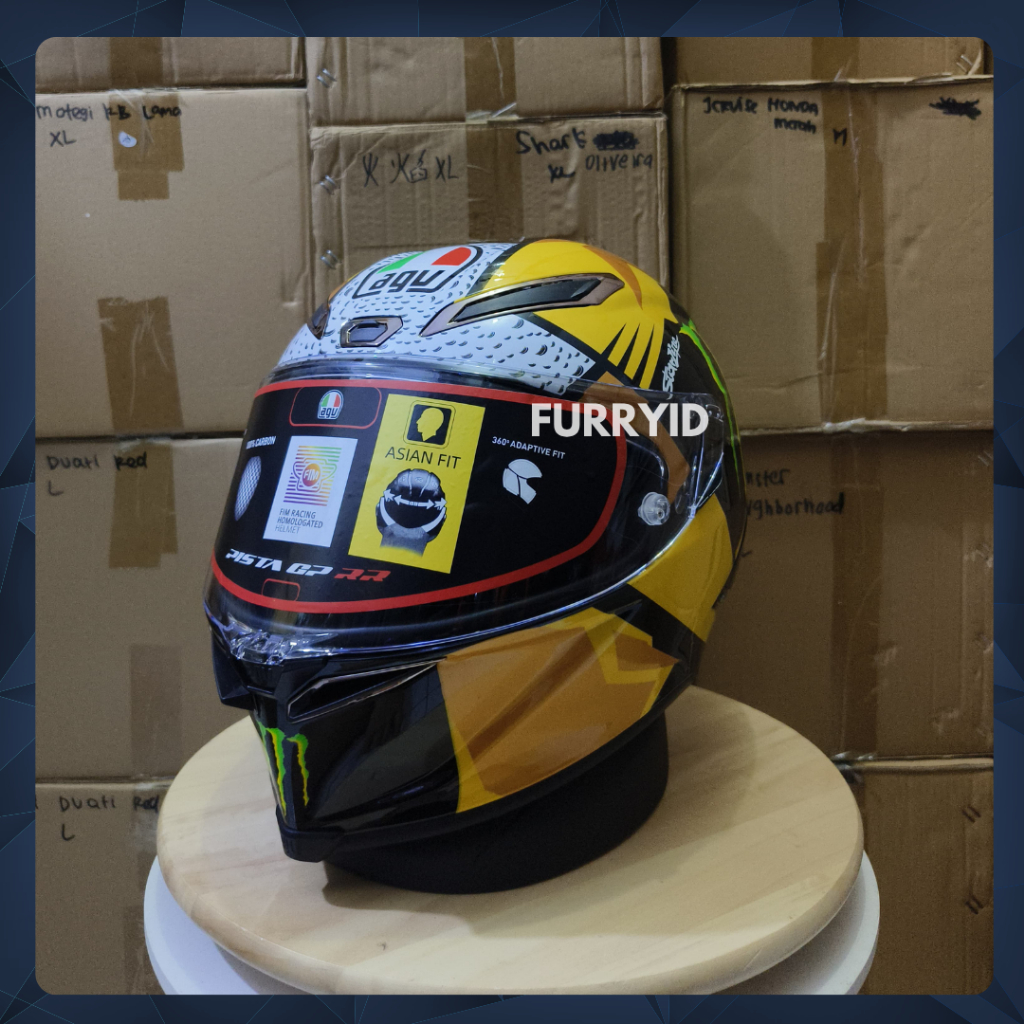 HELM FULL FACE AGV PISTA GP-RR JOAN MIR WORLD CHAMPION