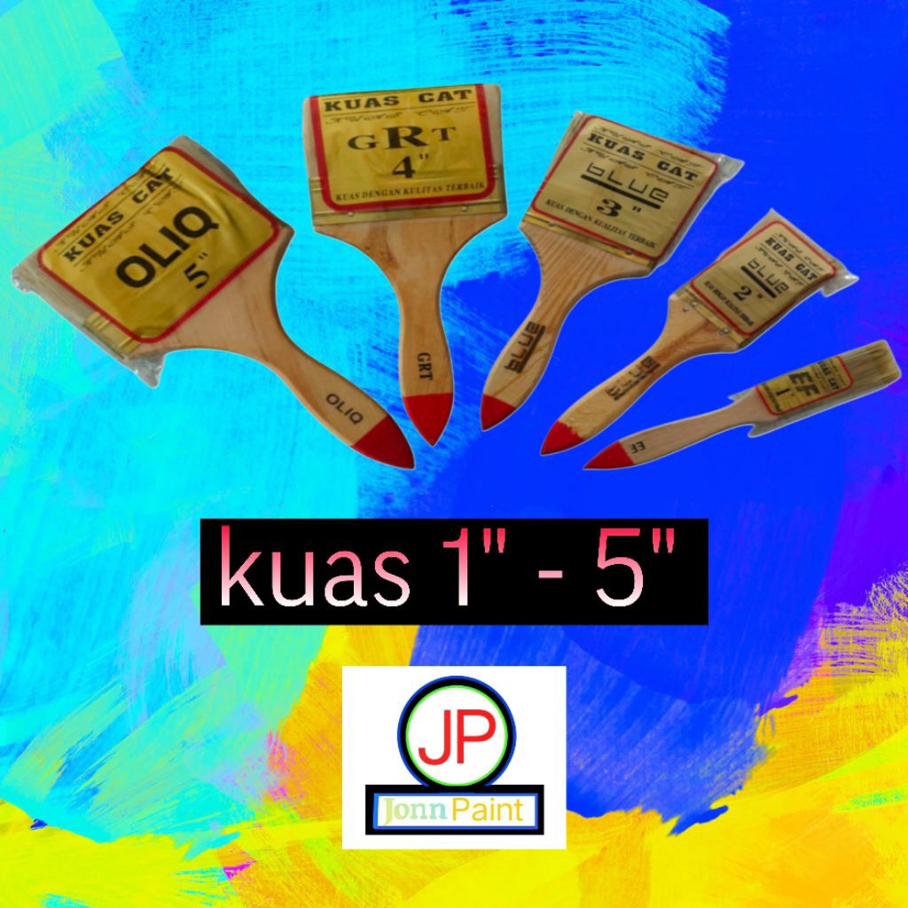 

kuas cat tembok,cat kayu,besi 1"-5