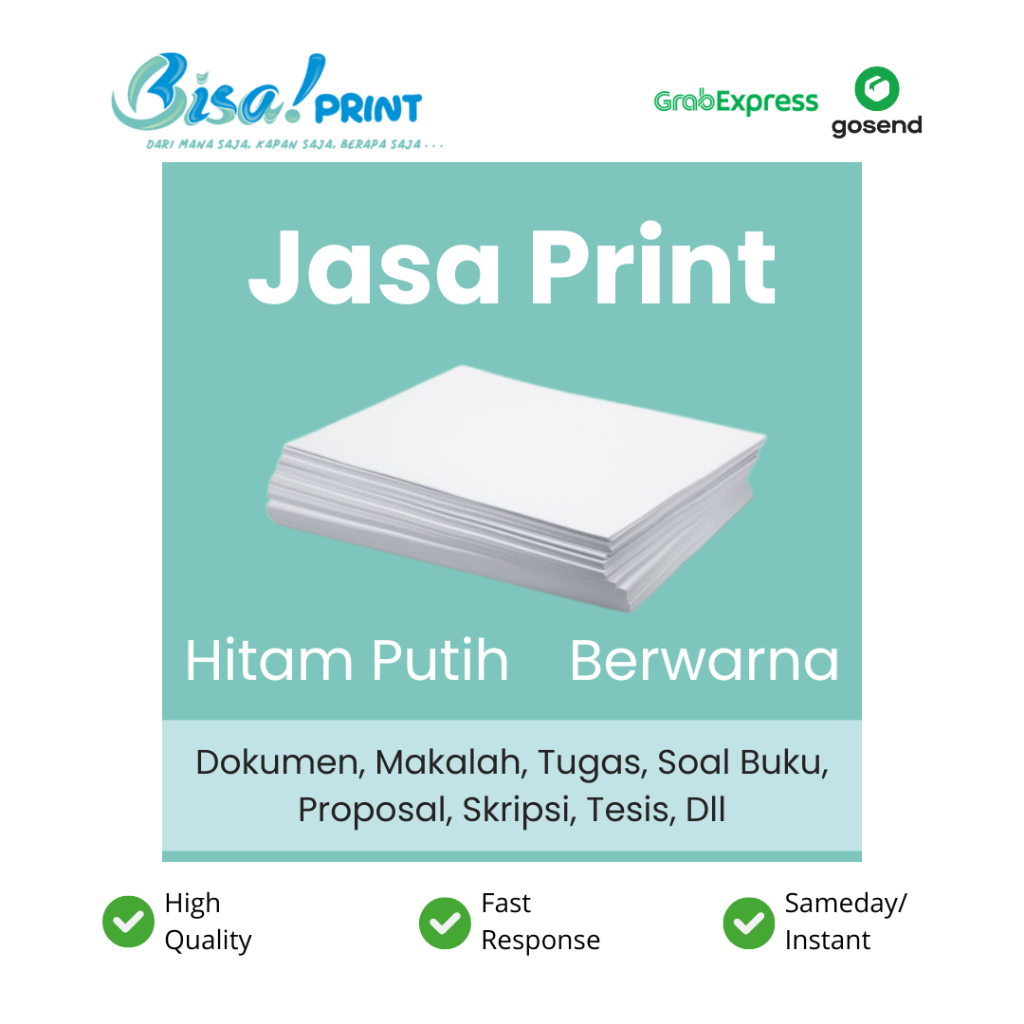 

Jasa Print Online Dokumen, Tugas, Soal Buku, Skripsi, Dll – Kertas A4 100gsm