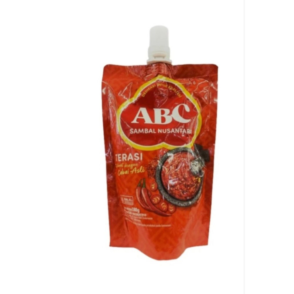 

ABC sambal Nusantara terasi pouch 180 gr
