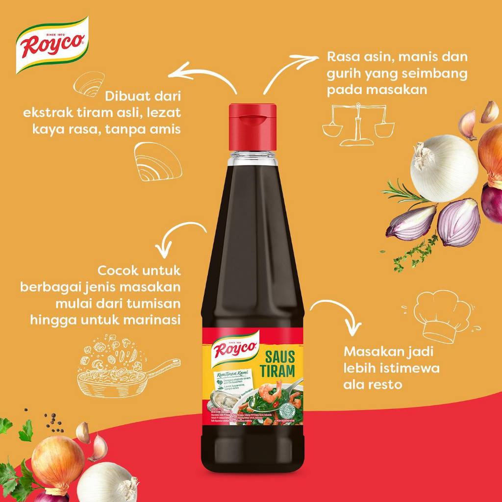 

ROYCO SAUS TIRAM BOTOL 1 LUSIN 12X275GR ORIGINAL ROYCO