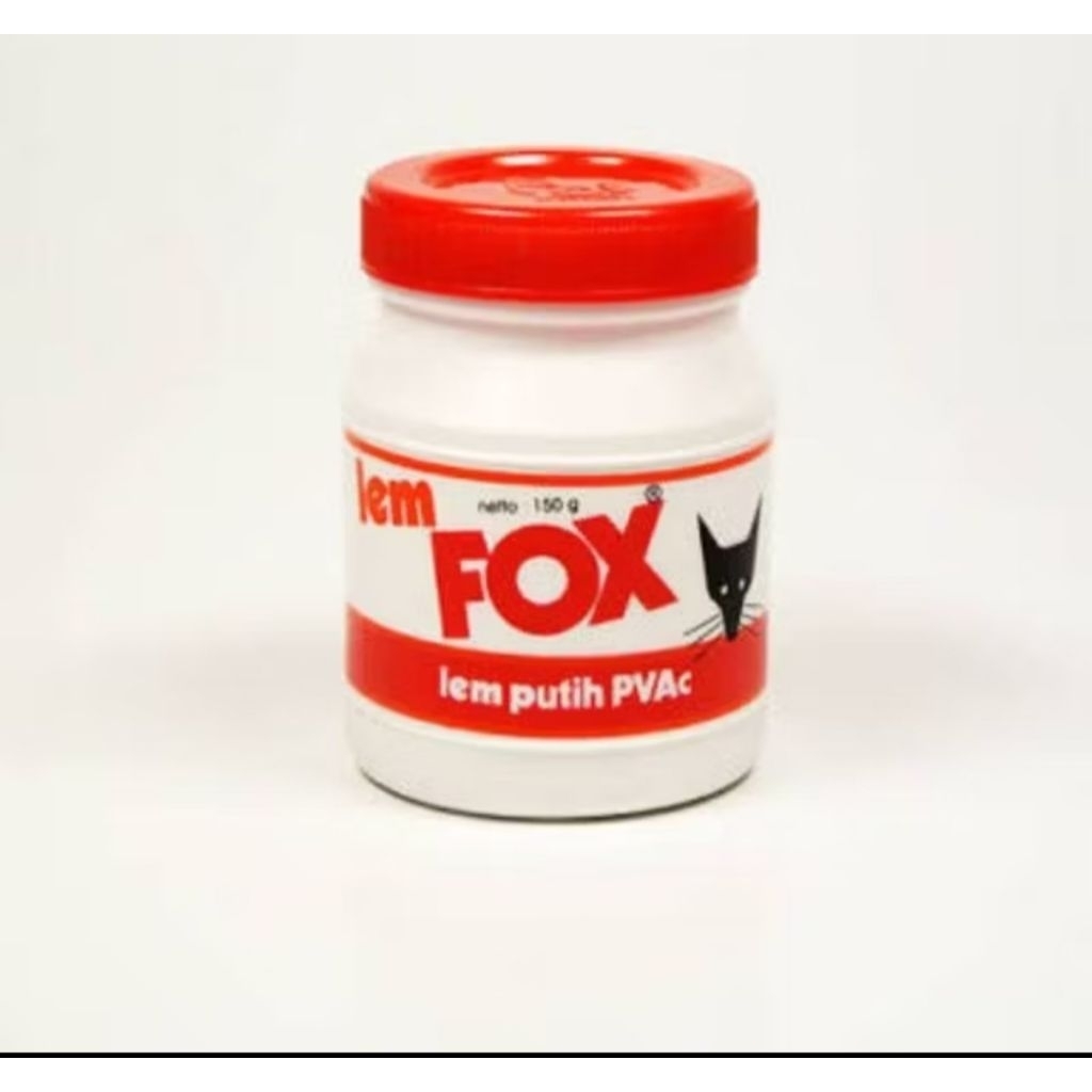 

Lem Fox 150 gram Original Kecil Lem Kertas Botol Putih PVac