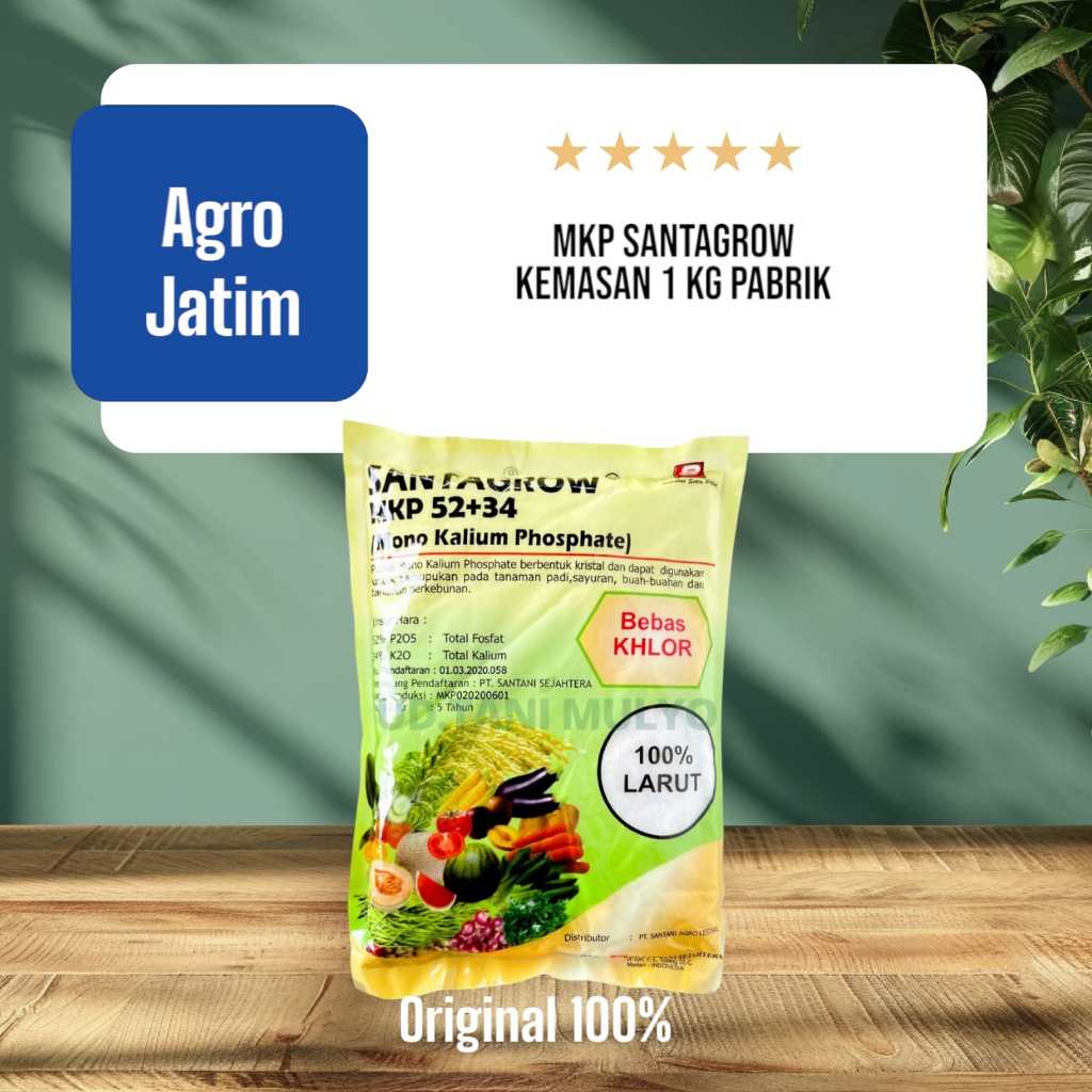 Pupuk SANTAGROW MKP 52+34 Santani - 1 KG Pabrik