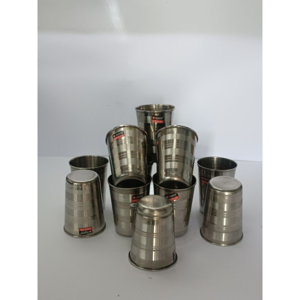 (6 pcs)gelas stanles rosh