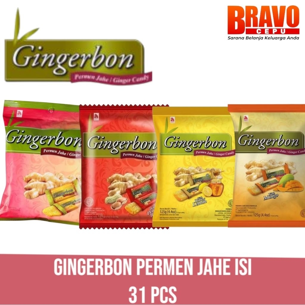 

GINGERBON - Permen Jahe Modern isi 31 pcs 125g