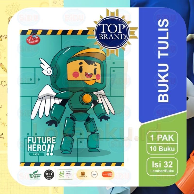 

Buku Tulis SIDU 32 Lembar Harga 1 Pack isi 10 Buku – Ringan Dibawa, Nyaman Dipakai Menulis