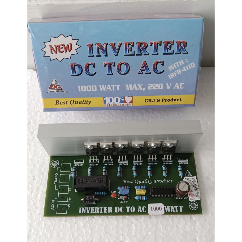Inventer DC TO AC 1000 WATT CKJ Trafo 12-24v