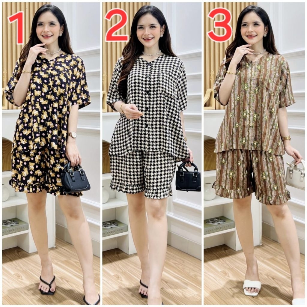 Ready Amara setcel pendek Kanaya