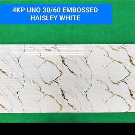 Keramik Uno Haisley White 30x60 Embossed - Kilat Timbul Medan
