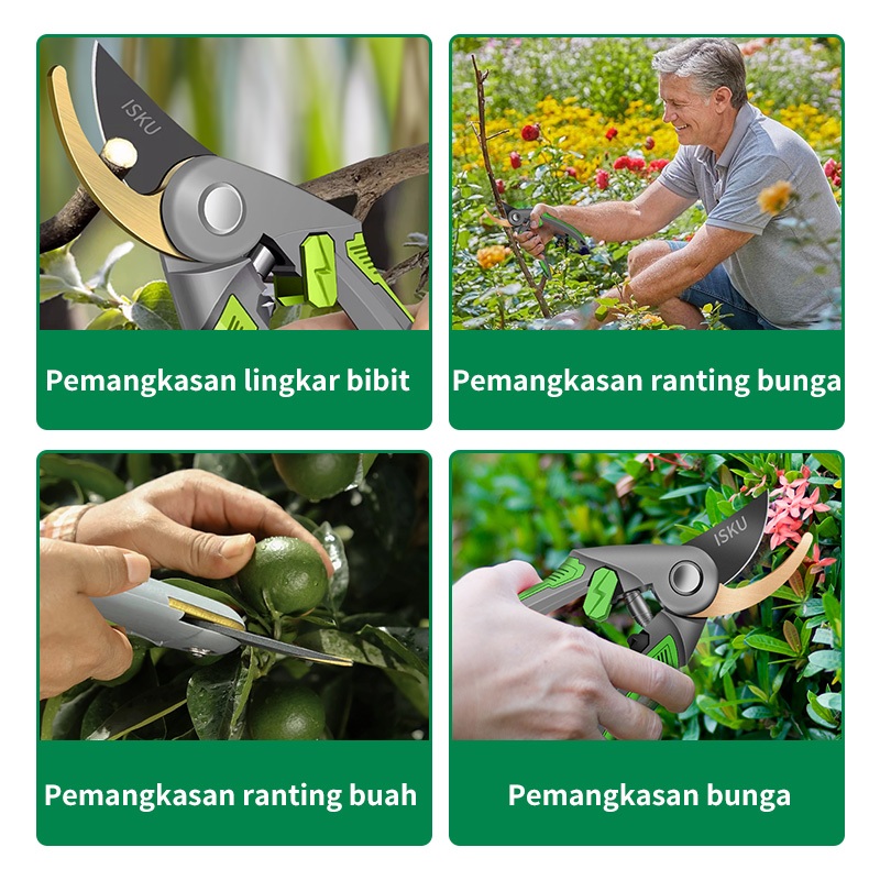 ID ISKU GUNTING DAHAN TAMAN RUMPUT KEBUN GUNTING TANAMAN GUNTING TAMAN KECIL PEMANGKAS TANAM TAJAM