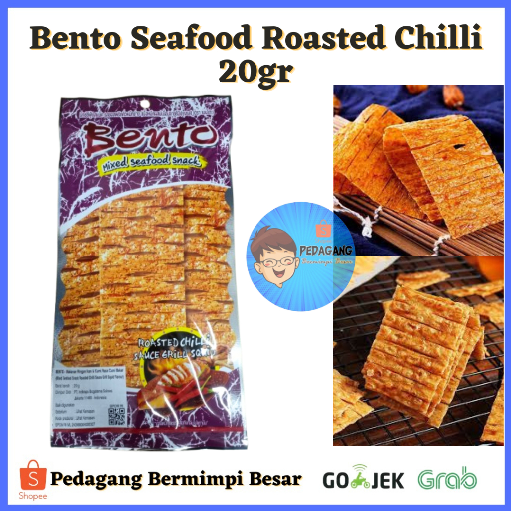 

Bento Seafood Roasted Chilli 20gr/ Snack Thailand