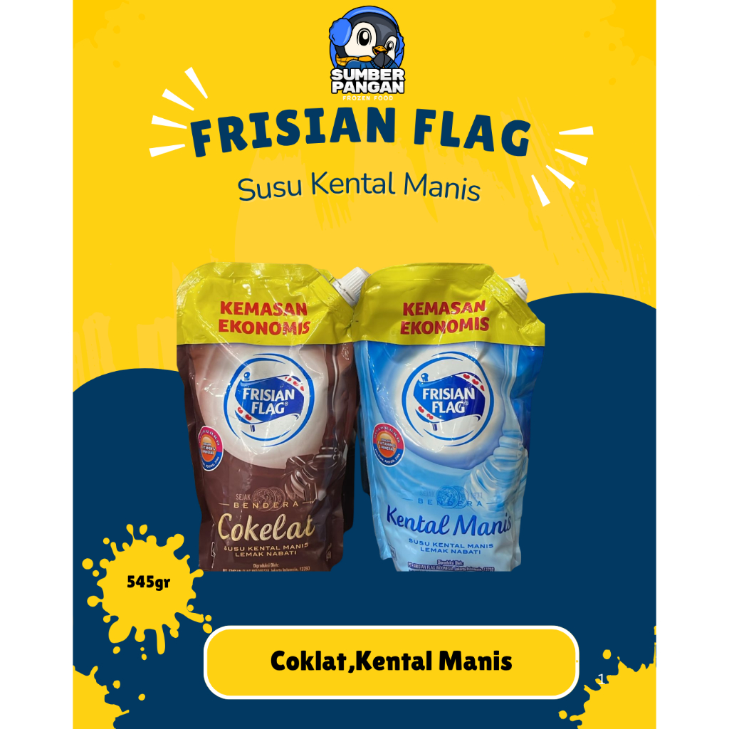 

Frisian Flag Susu Kental Manis Coklat,Kental Manis 545gr (Pouch)