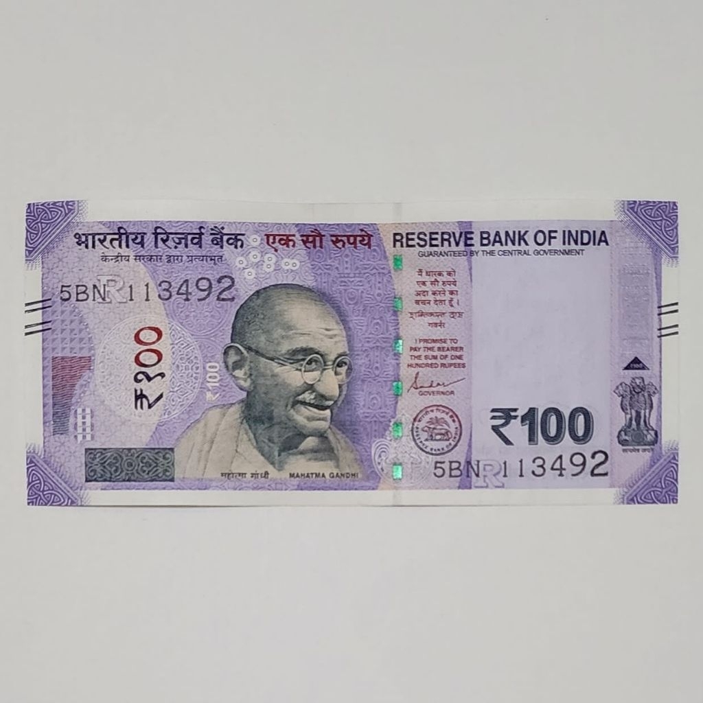 India Rupee Uang Asing Kuno 100 Rupee