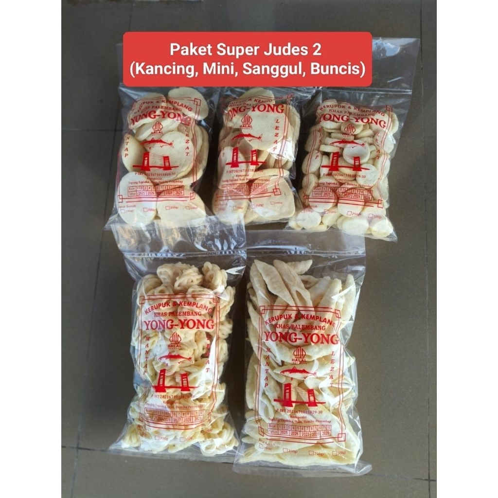 

Paket Kerupuk 5 Bungkus Super Judes 2 Yong Yong Palembang