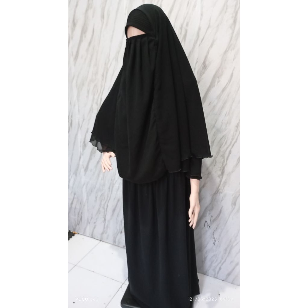 purdah safar lepasan/cadar safar rits lepas